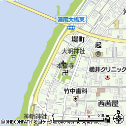 愛知県一宮市起堤町134周辺の地図