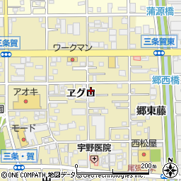 愛知県一宮市三条ヱグロ周辺の地図