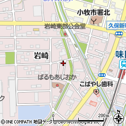 愛知県小牧市岩崎573-6周辺の地図