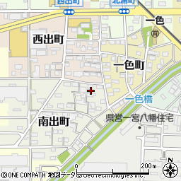 愛知県一宮市南出町28周辺の地図