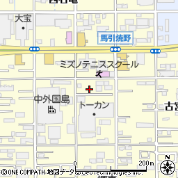 愛知県一宮市大和町馬引焼野84周辺の地図