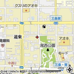 愛知県一宮市三条道東95周辺の地図