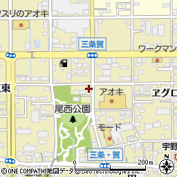 愛知県一宮市三条（賀）周辺の地図