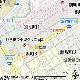 コメダ珈琲店一宮浜町店周辺の地図