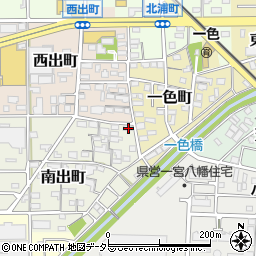 愛知県一宮市南出町14周辺の地図