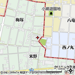 愛知県一宮市千秋町加納馬場梅塚127周辺の地図