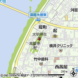 愛知県一宮市起堤町138周辺の地図