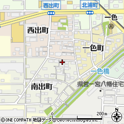 愛知県一宮市南出町38周辺の地図