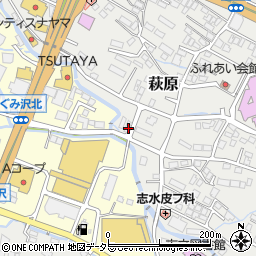 静岡県御殿場市萩原107-3周辺の地図