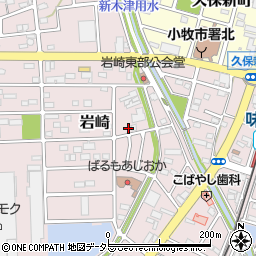 愛知県小牧市岩崎573-1周辺の地図