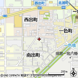 愛知県一宮市南出町54周辺の地図