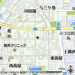 愛知県一宮市起東茜屋24周辺の地図