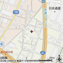 愛知県小牧市村中1321-2周辺の地図