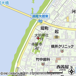 愛知県一宮市起堤町126周辺の地図