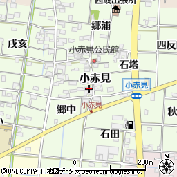 愛知県一宮市小赤見837周辺の地図