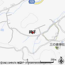 岐阜県多治見市三の倉町縄手周辺の地図