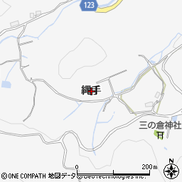 岐阜県多治見市三の倉町（縄手）周辺の地図