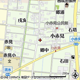 愛知県一宮市小赤見磨屋周辺の地図