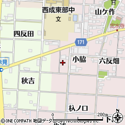 愛知県一宮市定水寺小脇32周辺の地図