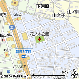 花ノ木公園周辺の地図
