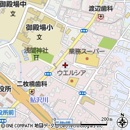 富士伊豆農業協同組合　御殿場地区本部御殿場支店周辺の地図