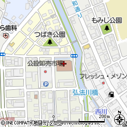 福知山市役所　教育委員会学校給食センター周辺の地図