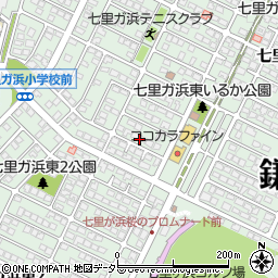 神奈川県鎌倉市七里ガ浜東周辺の地図