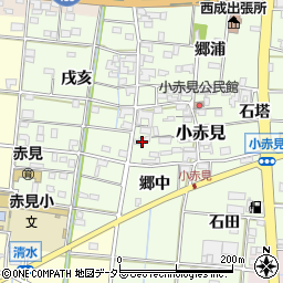 愛知県一宮市小赤見2周辺の地図
