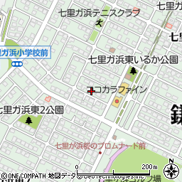 神奈川県鎌倉市七里ガ浜東周辺の地図