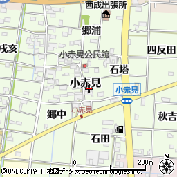 愛知県一宮市小赤見694周辺の地図