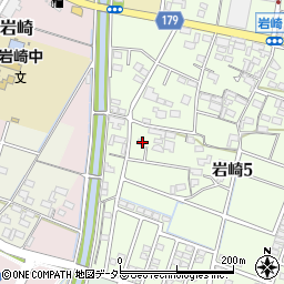 愛知県小牧市岩崎5丁目251周辺の地図