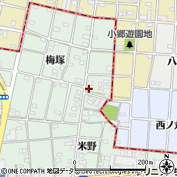 愛知県一宮市千秋町加納馬場梅塚126周辺の地図