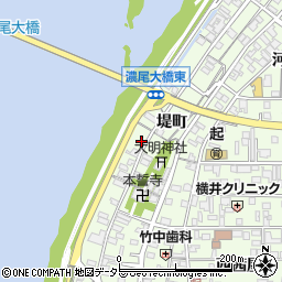 愛知県一宮市起堤町122周辺の地図