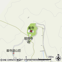 峯寺周辺の地図