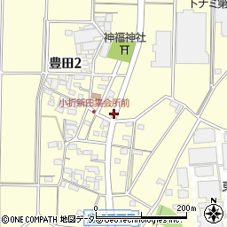 愛知県丹羽郡大口町豊田周辺の地図