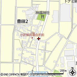 愛知県大口町（丹羽郡）豊田周辺の地図
