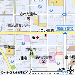 株式会社中日本エネルギー　スーパーセルフ一宮周辺の地図