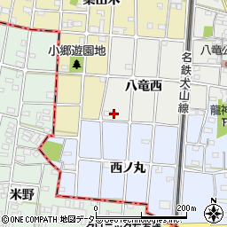 愛知県江南市小折町八竜西46周辺の地図