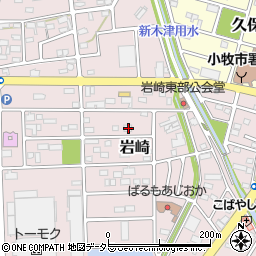 愛知県小牧市岩崎618-1周辺の地図