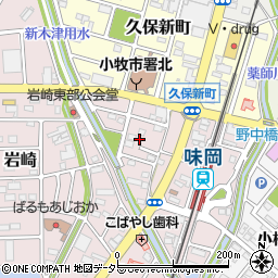 愛知県小牧市岩崎180-7周辺の地図