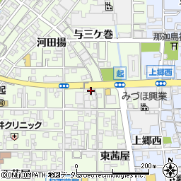 愛知県一宮市起東茜屋11周辺の地図