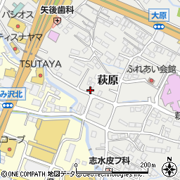 静岡県御殿場市萩原176周辺の地図