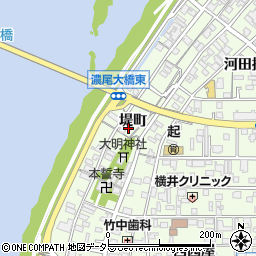 愛知県一宮市起堤町114周辺の地図