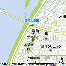 愛知県一宮市起堤町115周辺の地図