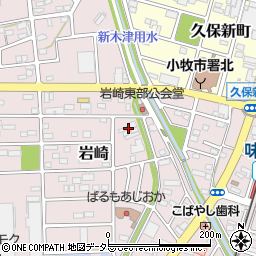 愛知県小牧市岩崎612-1周辺の地図