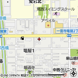 尾西信用金庫本店営業部周辺の地図