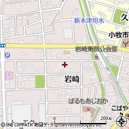 愛知県小牧市岩崎658-2周辺の地図