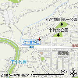 小竹向山第二公園周辺の地図