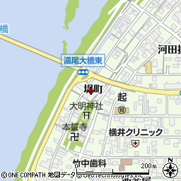 愛知県一宮市起堤町113周辺の地図
