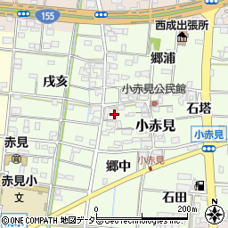 愛知県一宮市小赤見854周辺の地図